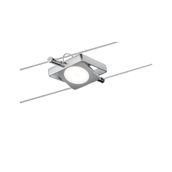 LED Seilsystem MacLED Basisset 5x200lm 5x4,3W 2700K 230/12V Chrom matt