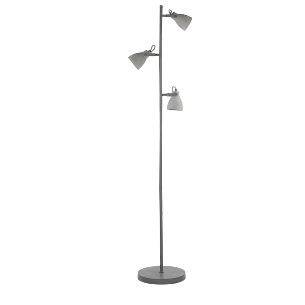 Stehlampe MISTAGO verstellbar Beton Grau