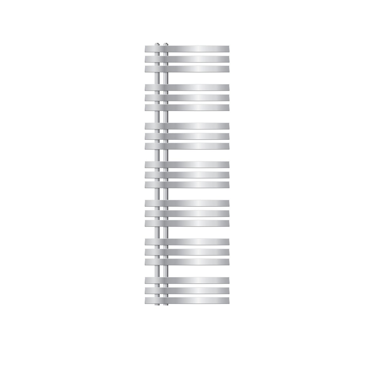 LuxeBath Design Badheizkörper Iron EM 500 x 1600 mm, Chrom, Designheizkörper Paneelheizkörper Flachheizkörper Heizkörper Handtuchwärmer Handtuchtrockner Bad/Wohnraum Heizung, inkl. Montage-Set