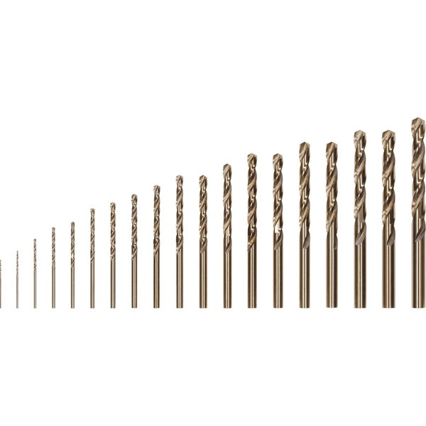 Verpackung mit Tabelle für Bohrdurchmesser und Drehzahlen