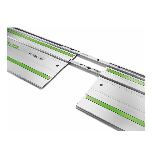 Festool FS 1400/2-KP Führungsschiene 2 Stück 1400 mm für Hand, Tauch und Stichsägen / Oberfräse + FS/2-AW Abweiser + FSV/2 Verbindungsstück