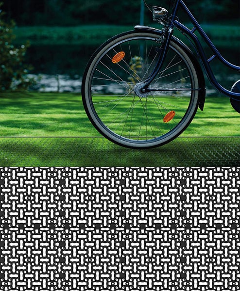 BigDean 10x Rasengitter Paddockplatte SCHWARZ 50x50 cm Reitplatzmatten Rasenmatten Rasenwaben Kiesgitter Parkplatzrasen 2,5 m²