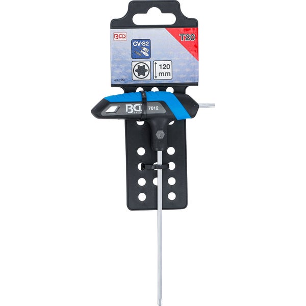 BGS Technic Logo T-Griff-Schraubendreher Torx T20 mit 120 Millimeter Klinge