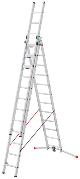 Mehrzweckleiter aus Aluminium in A-Form und als Anlegeleiter