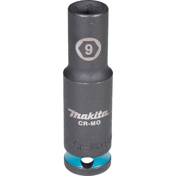 Makita E-16265 Steckschlüssel 3/8 SW9 Impact Black lang
