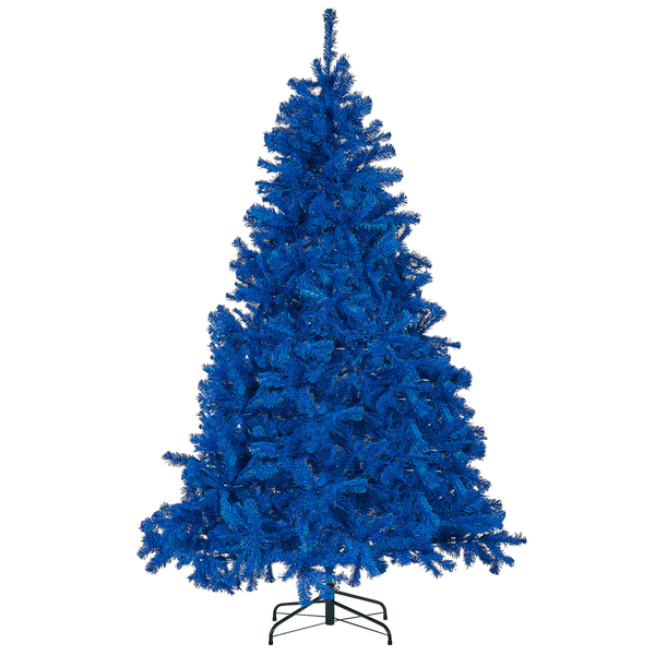 Blauer künstlicher Weihnachtsbaum auf Ständer