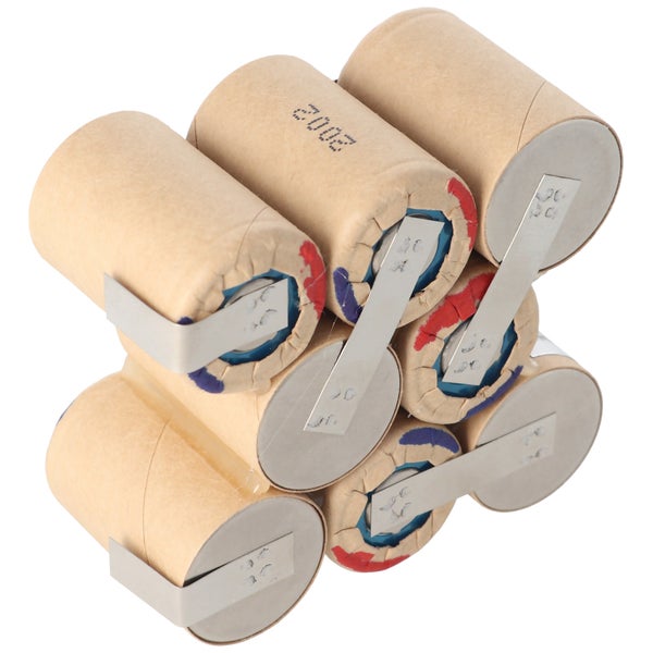 AkkuPack zum Selbsteinbau für den Würth Master SD 9.6 Akku 0700 980 213 NiMH 2,0Ah, Maße 78x62x34mm beachten