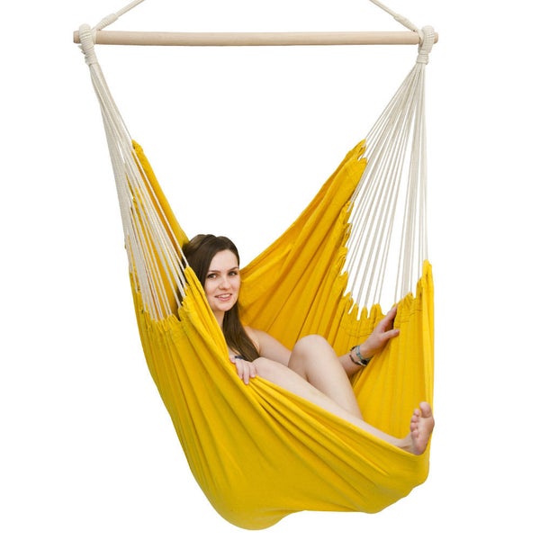 XXL Hängesessel Relaxsessel 185x130cm bis 150kg Fresienfarben
