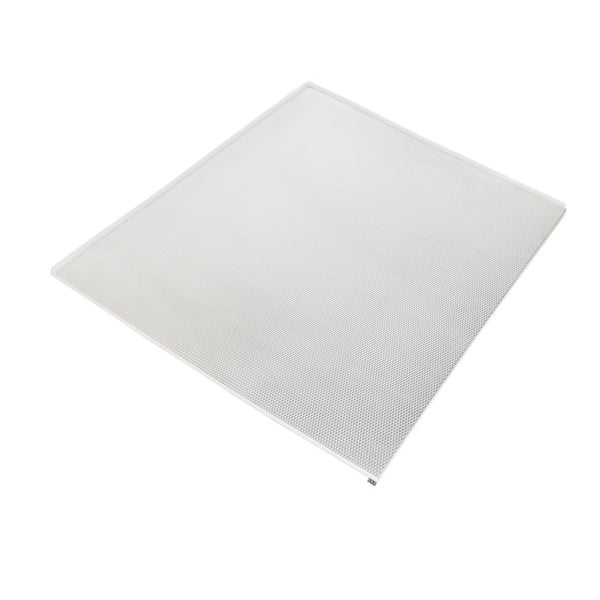 Quadratische mikroprismatische Abdeckung für LED-Panels aus Kunststoff mit strukturierter Oberfläche.