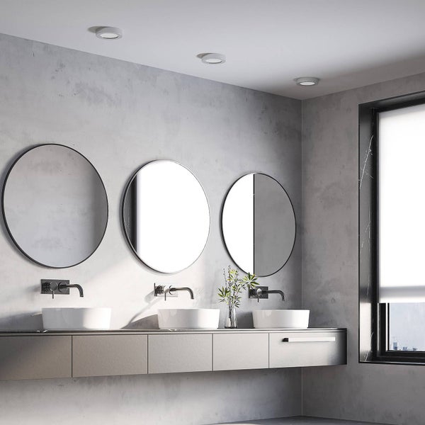 PRIOS LED Deckenleuchte Edwina (Modern) in Alu aus Aluminium (1 flammig, ) - Lampe Deckenlampe Badezimmerleuchte