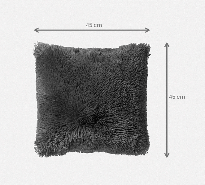 Fluffy Dekokissen - Fluffy 45x45 cm, Grün