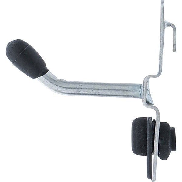 Gerätehalter aus Metall mit Gummikappen zur Wandbefestigung