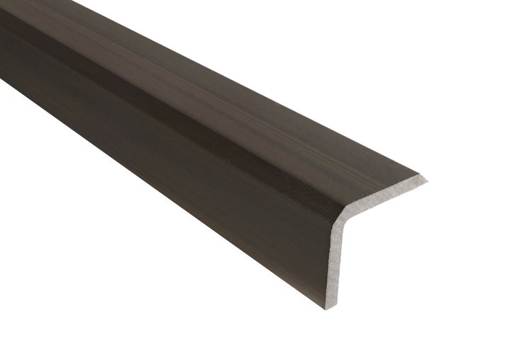 GartenLand WPC Abschlussprofil Advance Winkel 40 x 49 x 3600 mm Walnut Bicolor Co-Extrudiert