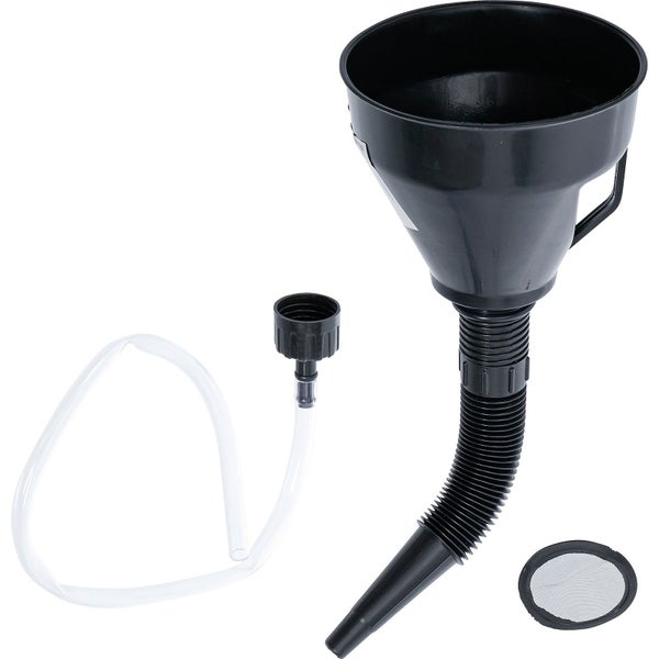 BGS Öl-Einfülltrichter-Satz mit flexiblem Rohr und Schlauch Ø 135 mm 3tlg. - 6866
