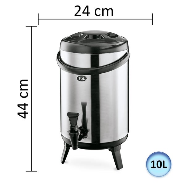 Thermobehälter, Thermogetränkebehälter, Getränkebehälter mit Zapfhahn - 10L