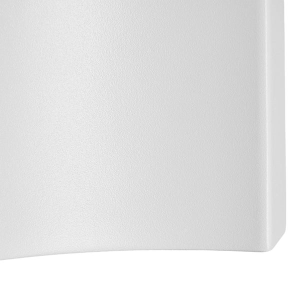 Lucande LED Wandleuchte außen Jace (spritzwassergeschützt (Modern) in Weiß aus Aluminium (1 flammig, ) - Außenwandleuchten Wandlampe Led Außenlampe Outdoor für Außenwand/Hauswand