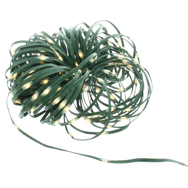 FRANK FLECHTWAREN | LED-Lichterkette Solar, KUNSTSTOFF, L: 20 m, 1 m Zuleitung