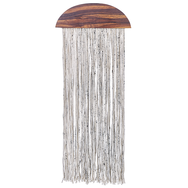 Wandobjekt ZIKIRIA Pappelholz 92 cm Dunkelbraun