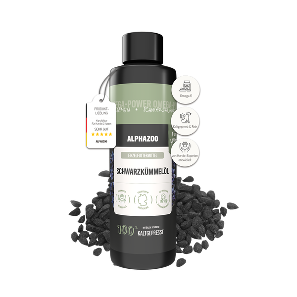 alphazoo Schwarzkümmelöl  für Hunde  250ml