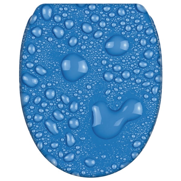Toilettensitz mit Motiv Wassertropfen