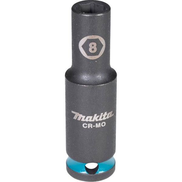 Makita E-16259 Steckschlüssel 3/8 SW8 Impact Black lang
