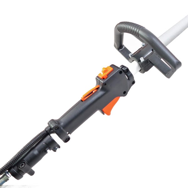 FUXTEC 2in1 Rückentragbare Benzin Motorsense FX-MS152T - 52ccm | 3PS  | 2-Takt Freischneider | 8,8Kg |  9-Zahn | 900ml | Easy Start