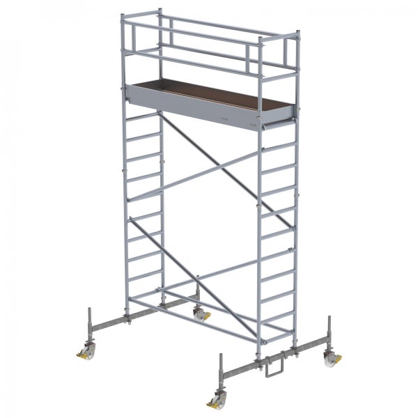 Rollgerüst mit Plattform für Bauarbeiten
