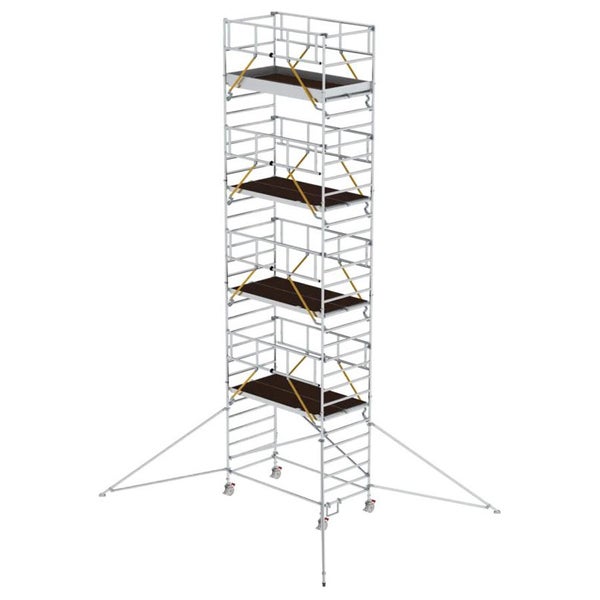 MUNK Rollgerüst SG mit Doppelplattform 1,35x2,45m und Ausleger 10,39m AH