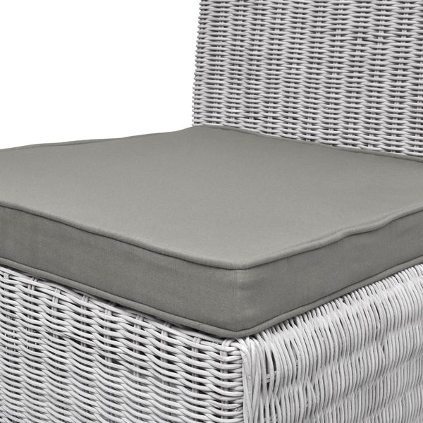 Beautissu Loft SK Stuhlkissen 45x40x5cm Grau (4tlg)
