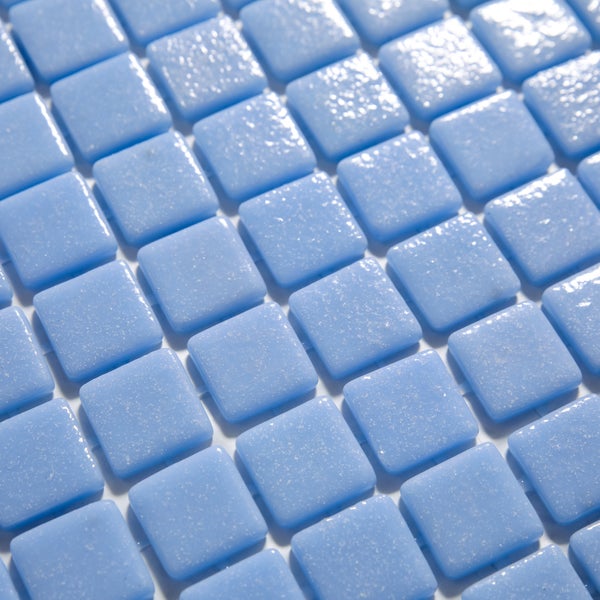 Gepresstes Glasmosaik auf Netz für Badezimmer und Küche 32.5cm x 51.5cm - Adriatic Pool