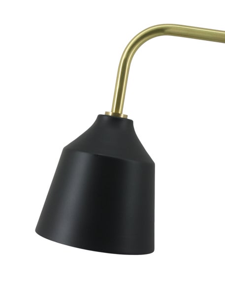 Minimalistische Tischlampe in Schwarz, Skandinavischer Stil 69 cm | Wohnzimmer Esszimmer Leuchte