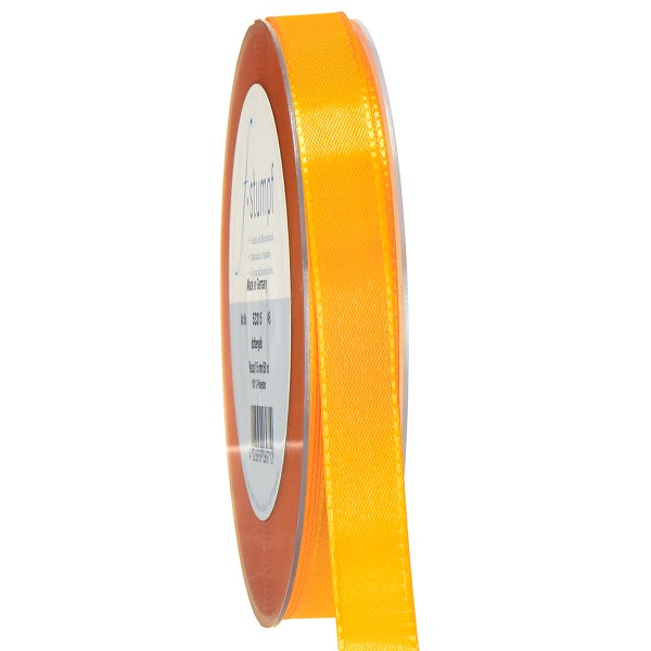 Orangefarbenes Stoffband auf Rolle