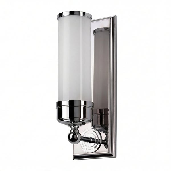 Wandleuchte aus Metall und Glas