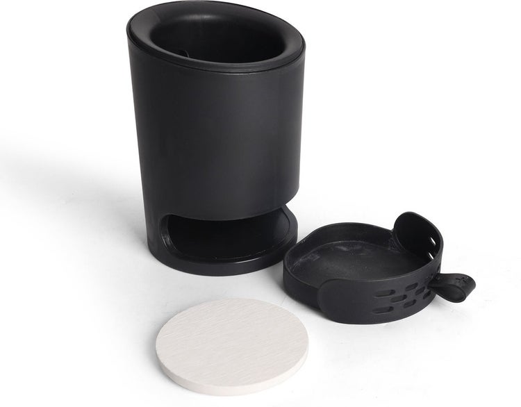 EAVY WC-Bürste mit Halter Silikon Schwarz Freistehend oder Wandmontage möglich