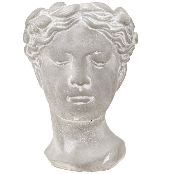 Dekorative Frauenkopf-Pflanzschale für den Garten