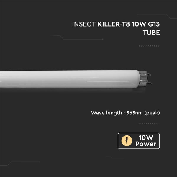 V-TAC VT-2405 - Weiße Röhre für Insektenkiller - 10 Watt - G13