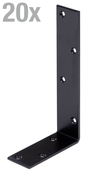 Set von 20 Winkeln aus Metall für Holzverbindungen