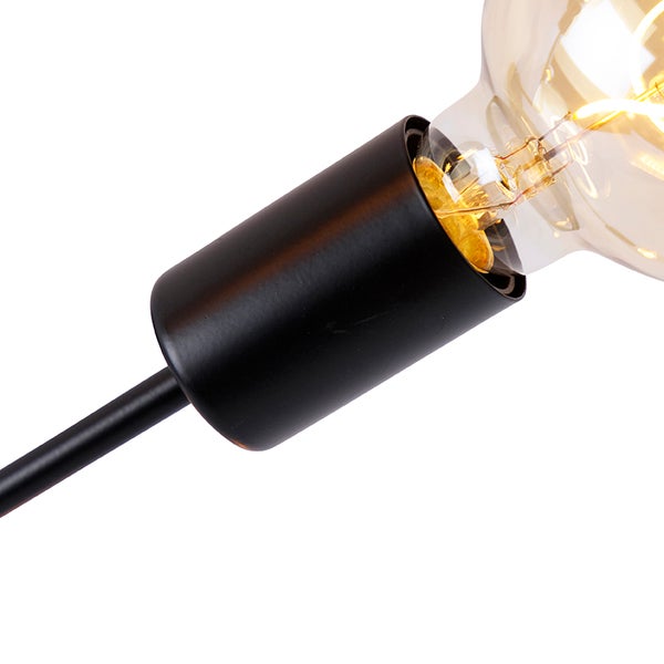 Detailaufnahme einer Glühbirne mit Fassung