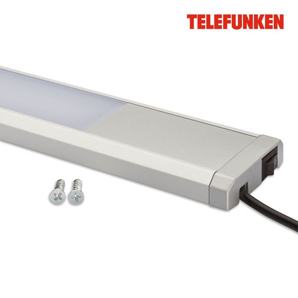 LED Unterbauleuchte Unterbaulampe 14 W silber Metall-Kunststoff Telefunken