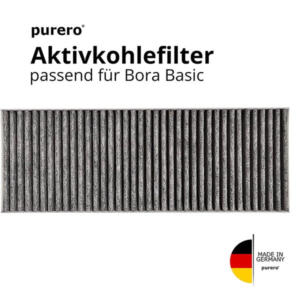 PURERO Premium Aktivkohlefilter Ersatzfilter für Bora BASIC Dunstabzug (2 Stck)