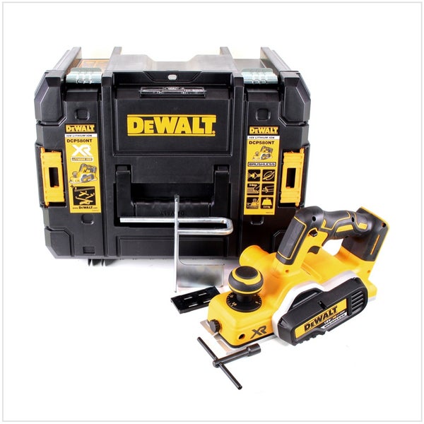 DeWalt Akku-Hobel DCP580NT mit TSTAK-Systemkoffer und Zubehör