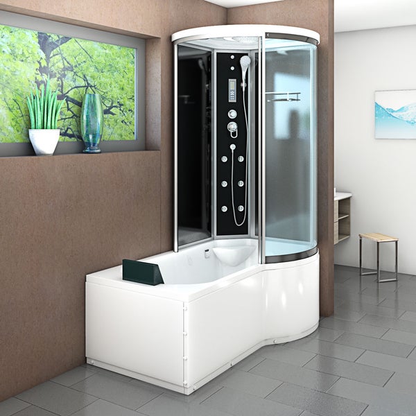 Wanne Dusche Kombination sw K55-L31 170x100