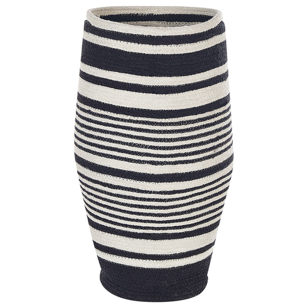 Gestreifter Wäschekorb aus Baumwolle