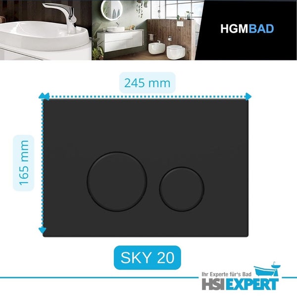 Betätigungsplatte mit den Maßen 165 mm mal 245 mm