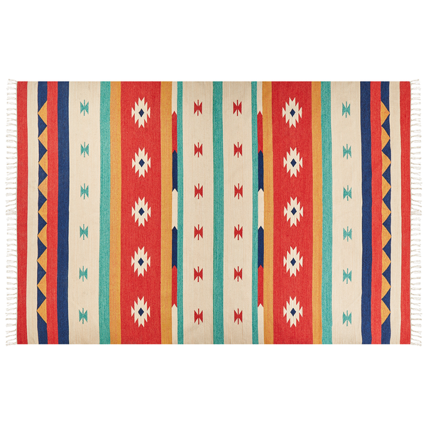 Teppich MARGARA Bunt 200 x 300 cm Baumwolle Kelim