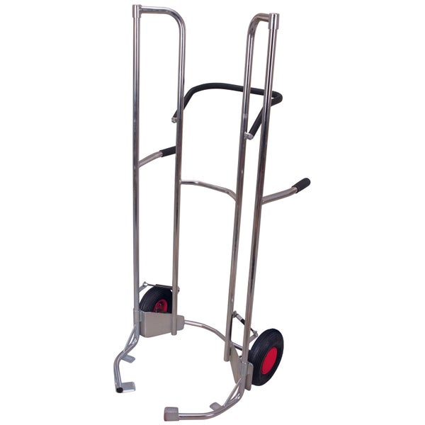 Sackkarre aus Metall mit zwei Rädern und Griffen