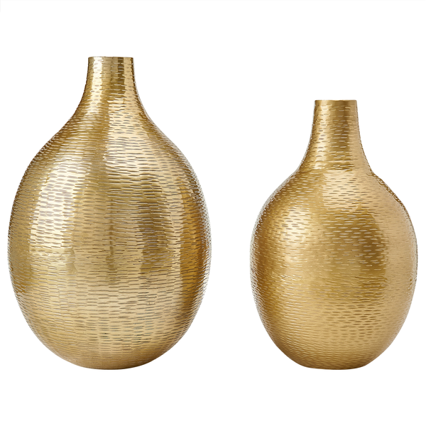 Blumenvase MOHENJO Metall 32/35 cm Gold