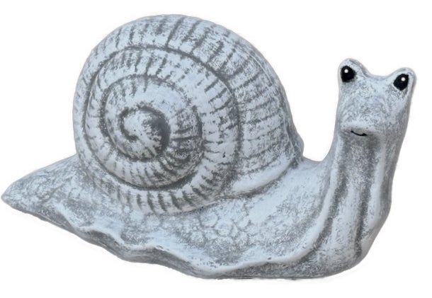 Gartenfigur Schnecke aus Steinguss zur Gartendekoration