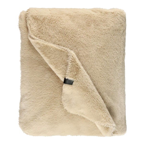 Beige Kuscheldecke