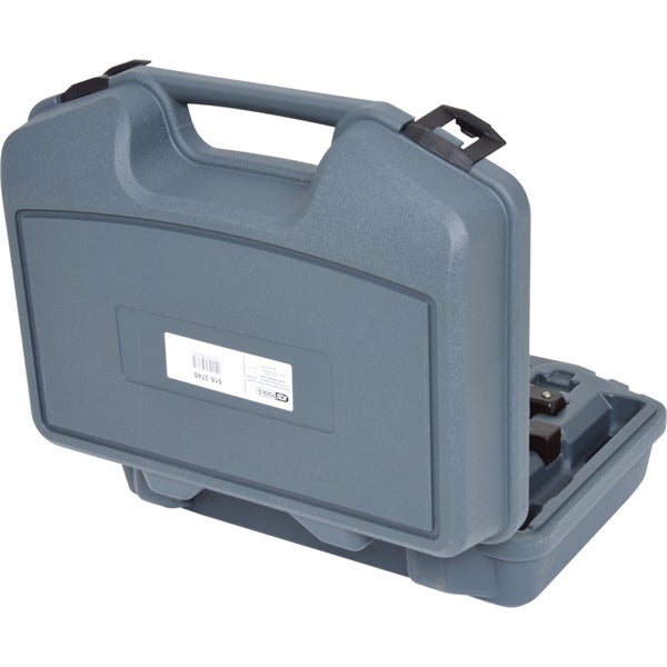 Werkzeugkoffer aus Kunststoff, geöffnet